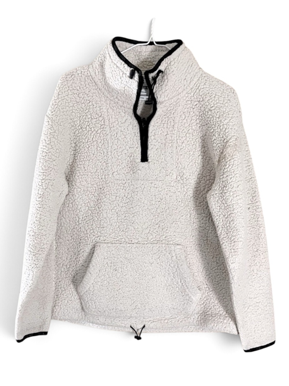 VS PINK Cream Sherpa Fleece Sweatshirt Jacket
